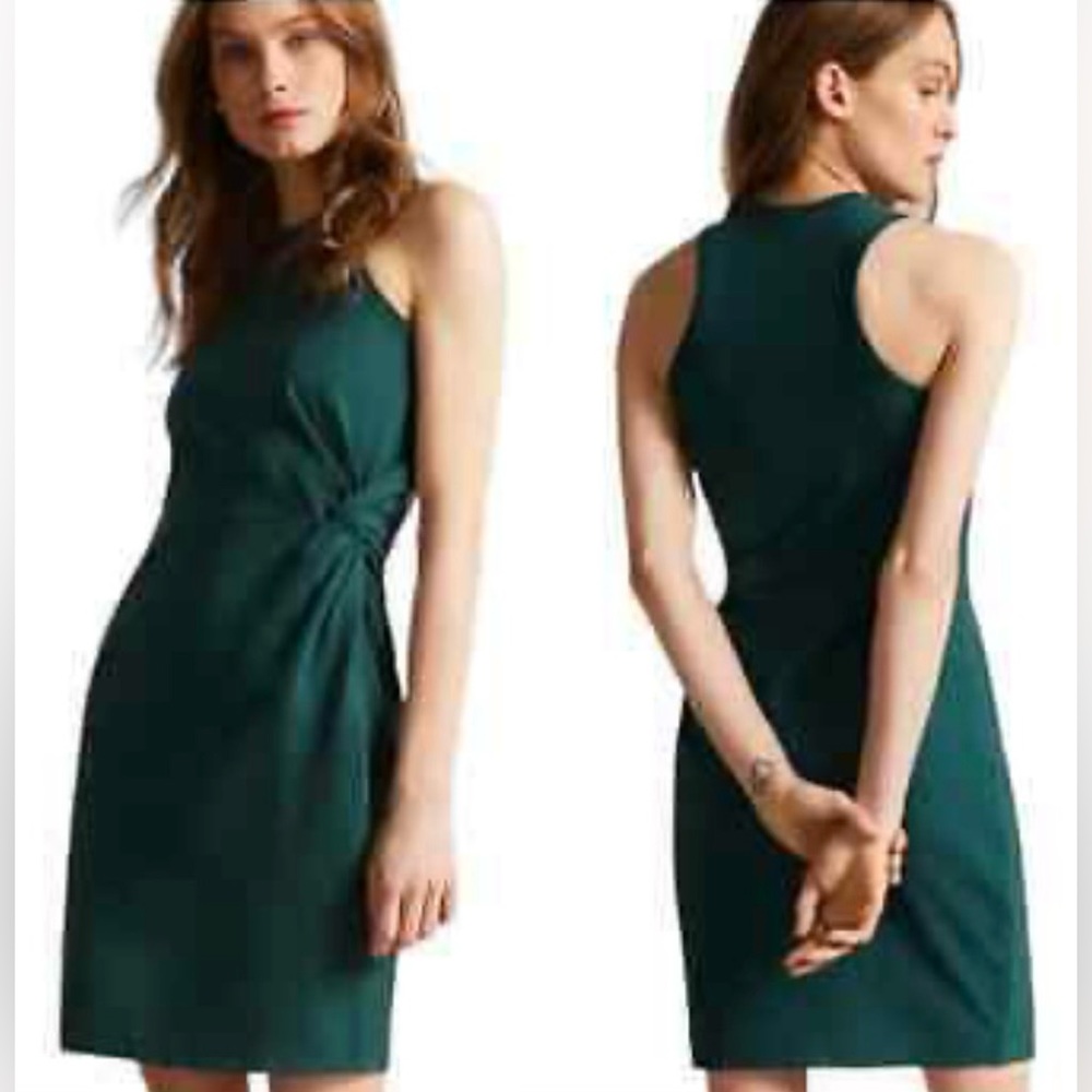 TED BAKER KNOT FRONT JERSEY DRESS